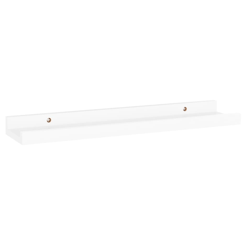 Wall Shelves 4 pcs White 40x9x3 cm