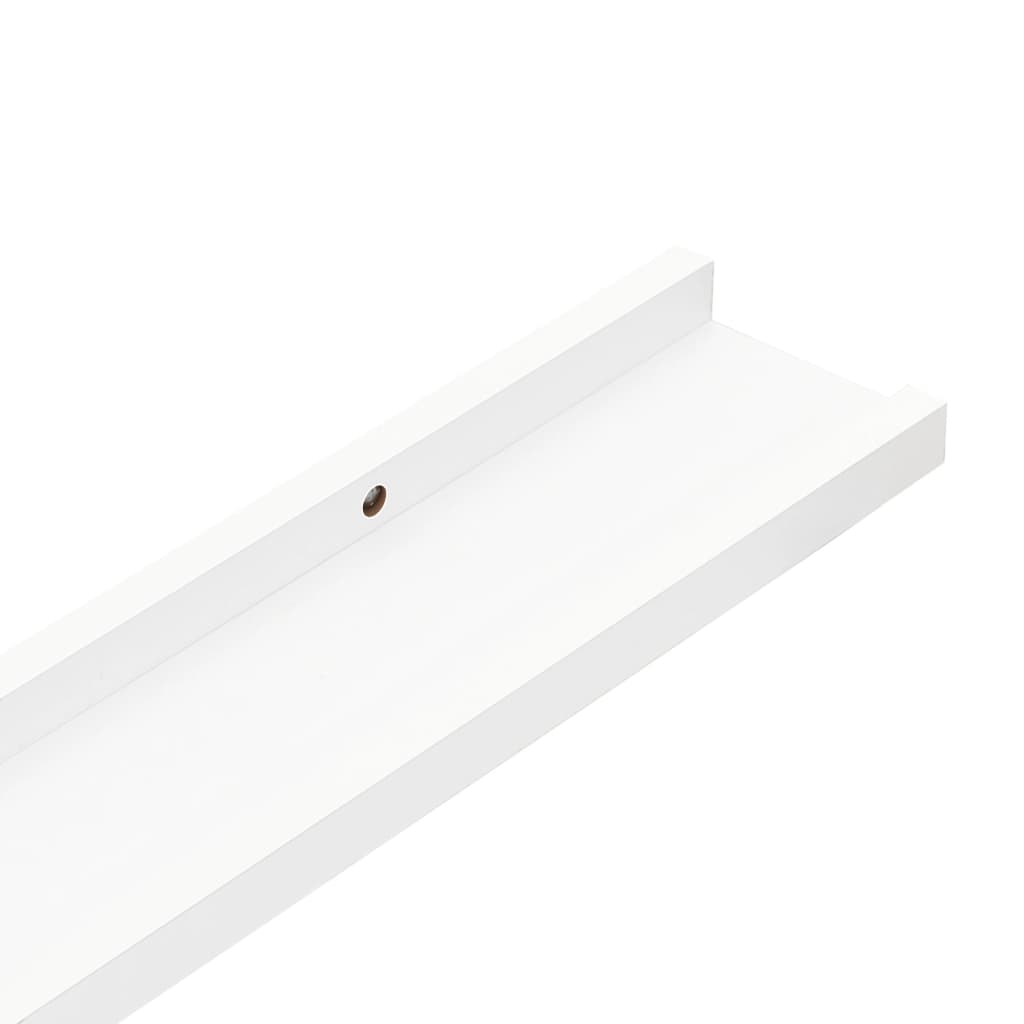 Wall Shelves 4 pcs White 40x9x3 cm