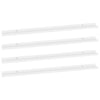 Wall Shelves 4 pcs White 115x9x3 cm