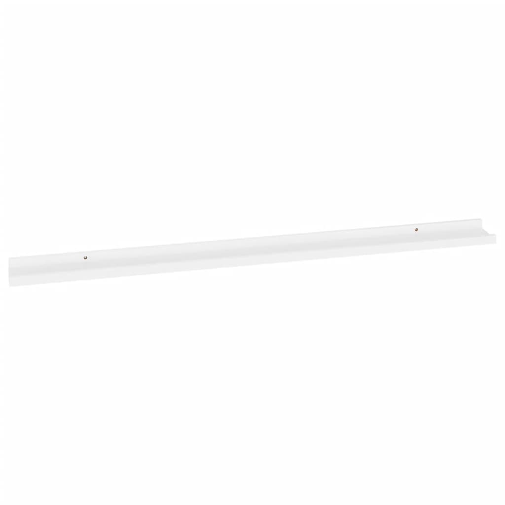 Wall Shelves 4 pcs White 115x9x3 cm