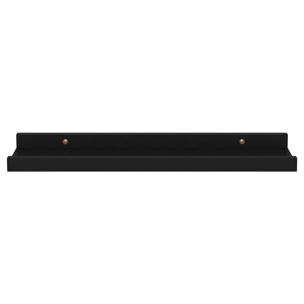 Wall Shelves 4 pcs Black 40x9x3 cm