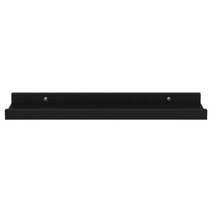 Wall Shelves 4 pcs Black 40x9x3 cm