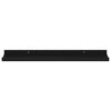 Wall Shelves 4 pcs Black 60x9x3 cm