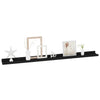Wall Shelves 4 pcs Black 100x9x3 cm