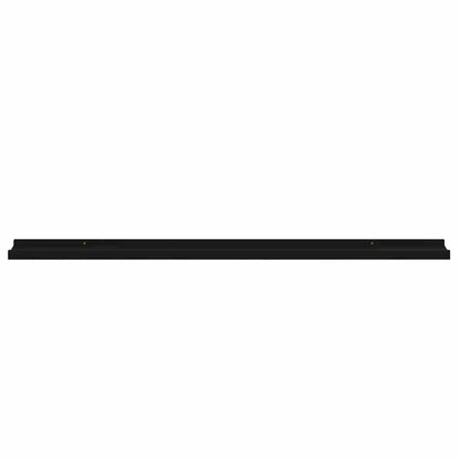 Wall Shelves 4 pcs Black 100x9x3 cm