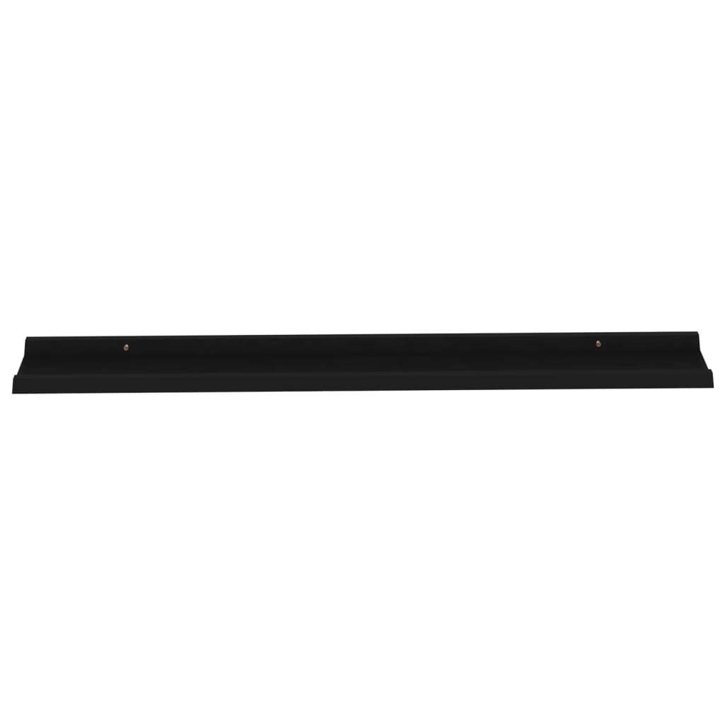 Wall Shelves 4 pcs Black 115x9x3 cm