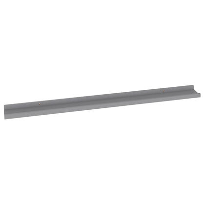 Wall Shelves 2 pcs Grey 100x9x3 cm