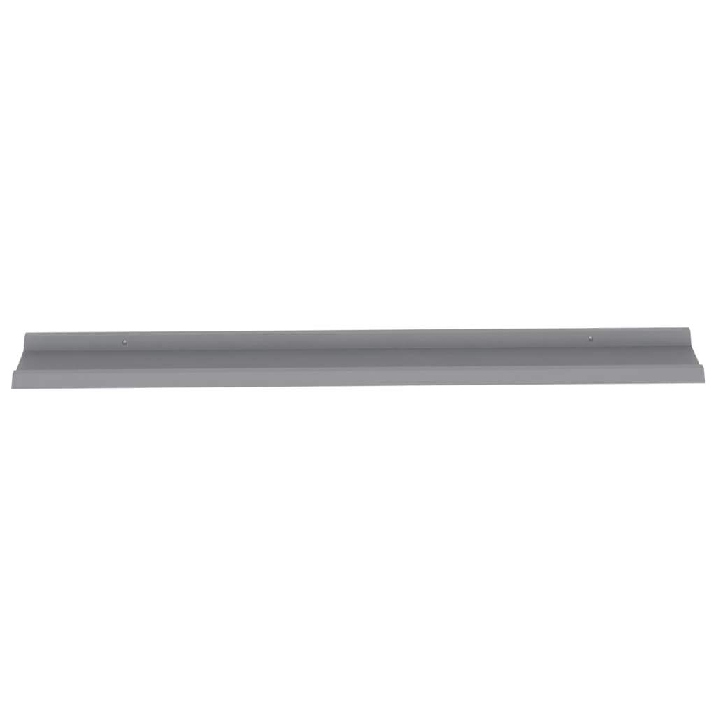 Wall Shelves 2 pcs Grey 115x9x3 cm