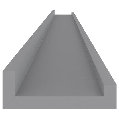 Wall Shelves 2 pcs Grey 115x9x3 cm