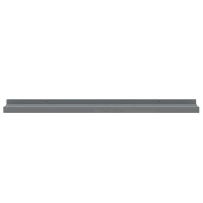 Wall Shelves 4 pcs Grey 80x9x3 cm