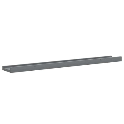 Wall Shelves 4 pcs Grey 80x9x3 cm