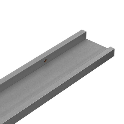 vidaXL Wall Shelf Set of 4 Grey MDF Wall Shelf Rectangular Modern