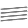 Wall Shelves 4 pcs Grey 115x9x3 cm