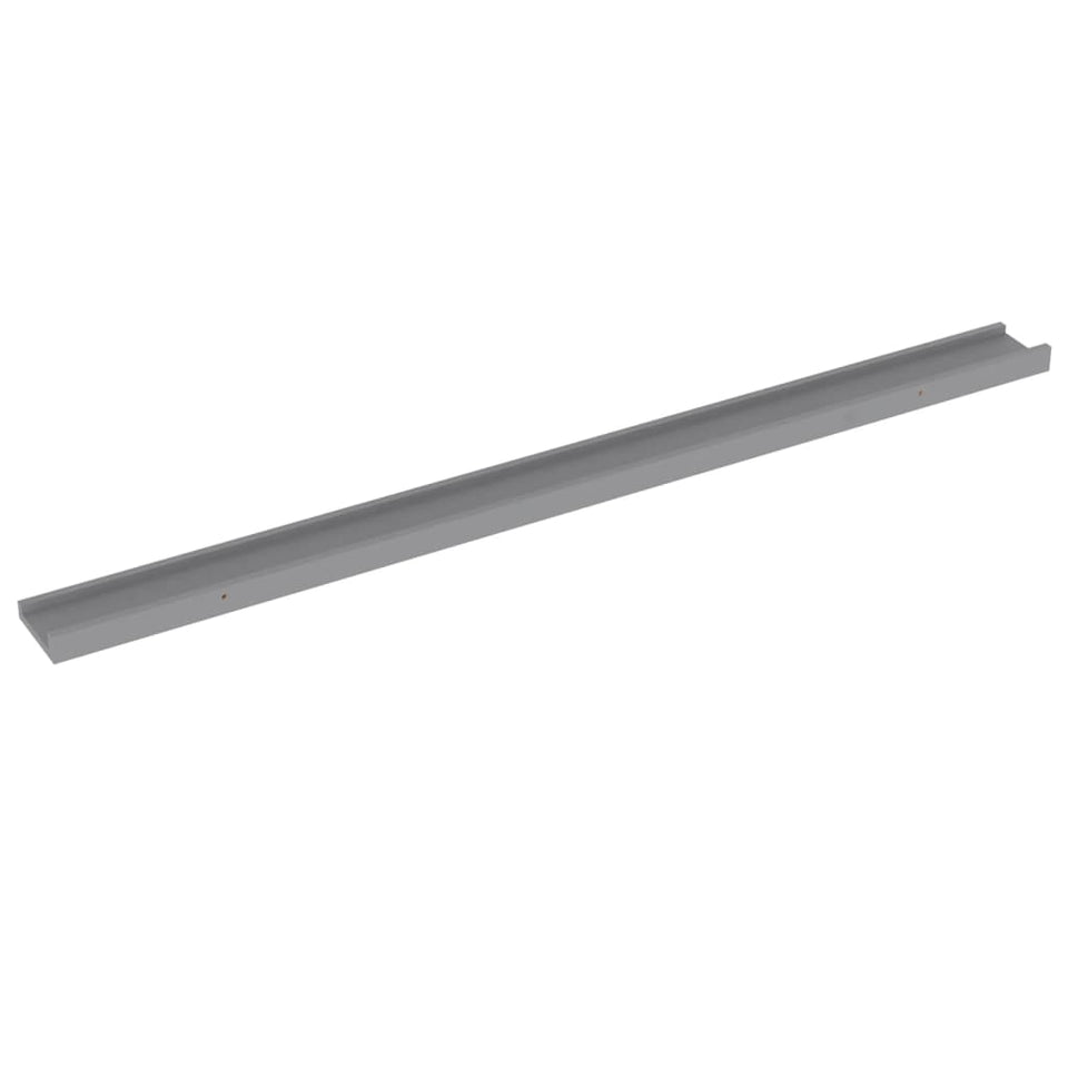 Wall Shelves 4 pcs Grey 115x9x3 cm