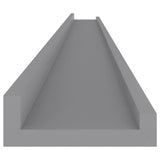 Wall Shelves 4 pcs Grey 115x9x3 cm