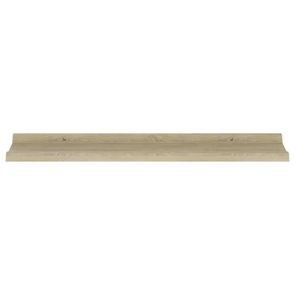 Wall Shelves 2 pcs Sonoma Oak 31.5x3.5x1.2"