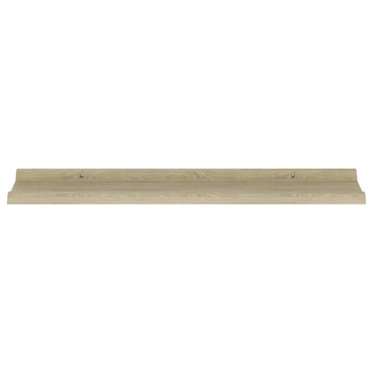 Wall Shelves 2 pcs Sonoma Oak 31.5x3.5x1.2"