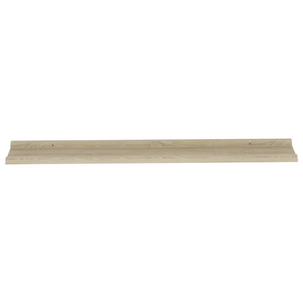 Wall Shelves 2 pcs Sonoma Oak 115x9x3 cm