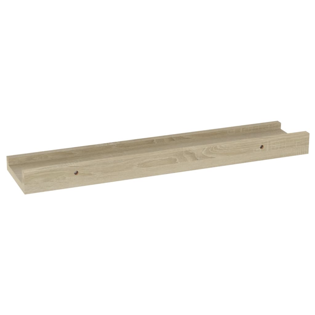 Wall Shelves 4 pcs Sonoma Oak 40x9x3 cm