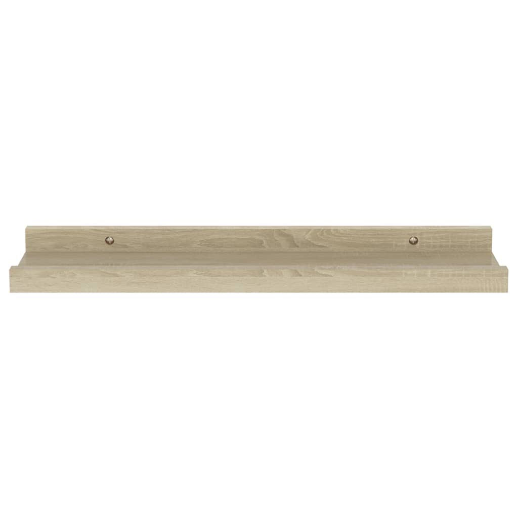 Wall Shelves 4 pcs Sonoma Oak 40x9x3 cm