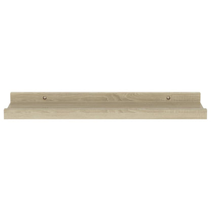 Wall Shelves 4 pcs Sonoma Oak 40x9x3 cm