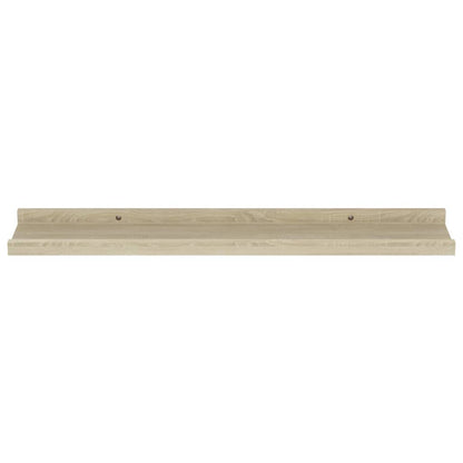 Wall Shelves 4 pcs Sonoma Oak 60x9x3 cm