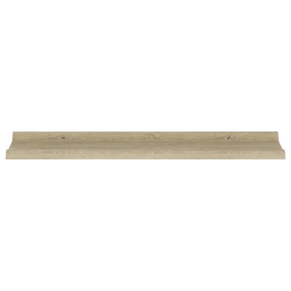 Wall Shelves 4 pcs Sonoma Oak 80x9x3 cm