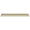 Wall Shelves 2 pcs White and Sonoma Oak 60x9x3 cm