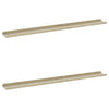 Wall Shelves 2 pcs White and Sonoma Oak 100x9x3 cm
