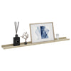 Wall Shelves 2 pcs White and Sonoma Oak 100x9x3 cm