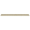Wall Shelves 2 pcs White and Sonoma Oak 100x9x3 cm