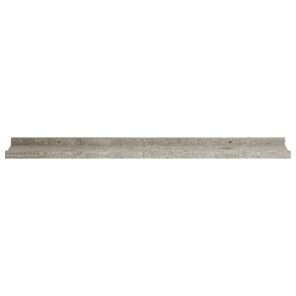 Wall Shelves 2 pcs Concrete Grey 80x9x3 cm