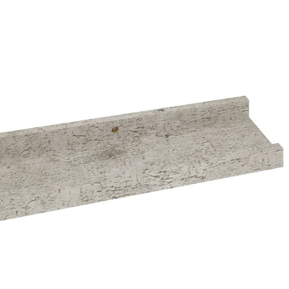 Wall Shelves 2 pcs Concrete Grey 80x9x3 cm