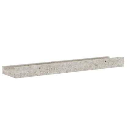 Wall Shelves 4 pcs Concrete Grey 40x9x3 cm