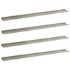 Wall Shelves 4 pcs Concrete Grey 115x9x3 cm