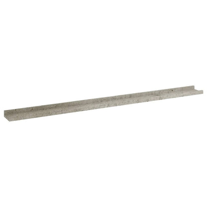 Wall Shelves 4 pcs Concrete Gray 45.3"x3.5"x1.2"