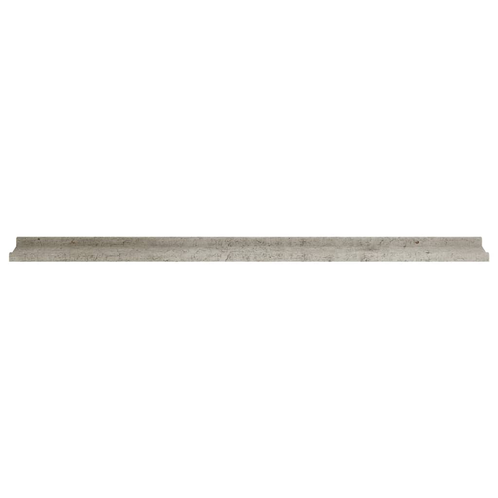 Wall Shelves 4 pcs Concrete Gray 45.3"x3.5"x1.2"