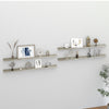 Wall Shelves 4 pcs Concrete Grey 115x9x3 cm
