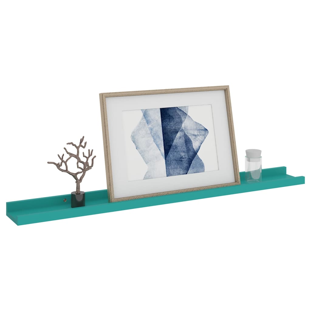 Wall Shelves 4 pcs Blue 80x9x3 cm