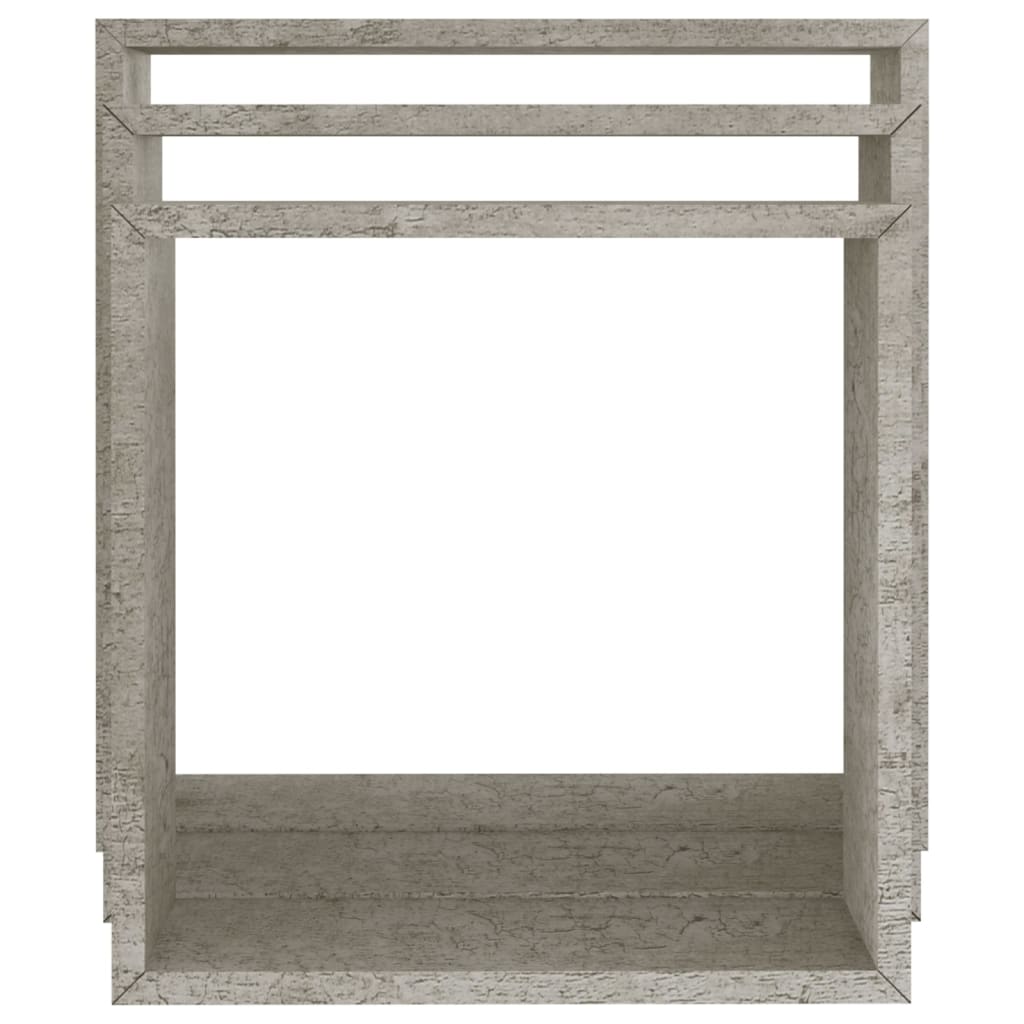 Wall Cube Shelf Set of 3 Concrete Gray MDF