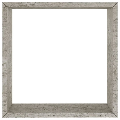 Wall Cube Shelf Set of 3 Concrete Gray MDF