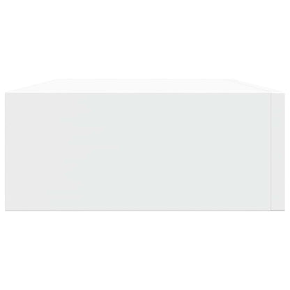 Wall-mounted Drawer Shelves 2 pcs White 40x23.5x10 cm MDF