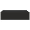 Wall-mounted Drawer Shelf Black 40x23.5x10cm MDF