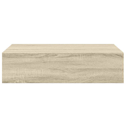 Wall-mounted Drawer Shelves 2 pcs Oak 40x23.5x10cm MDF