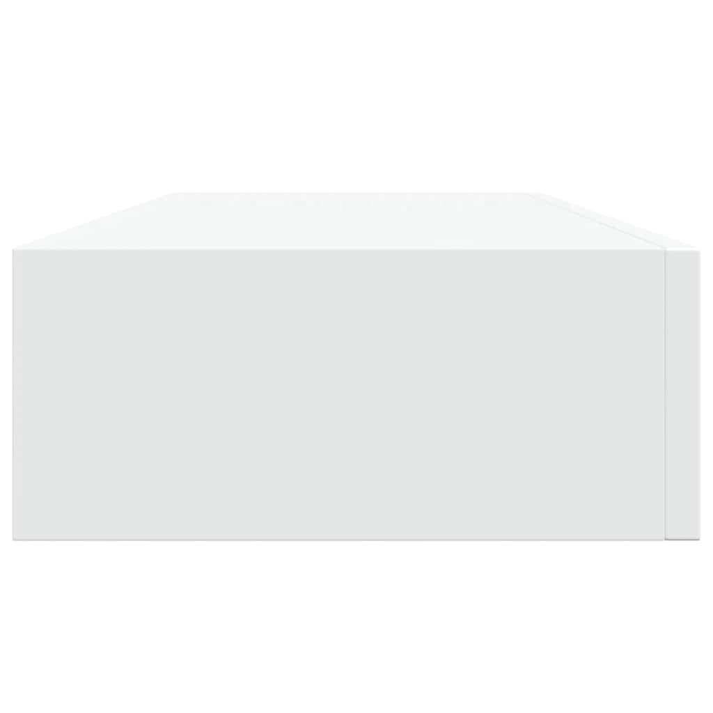 Wall-mounted Drawer Shelves 2 pcs White 60x23.5x10cm MDF