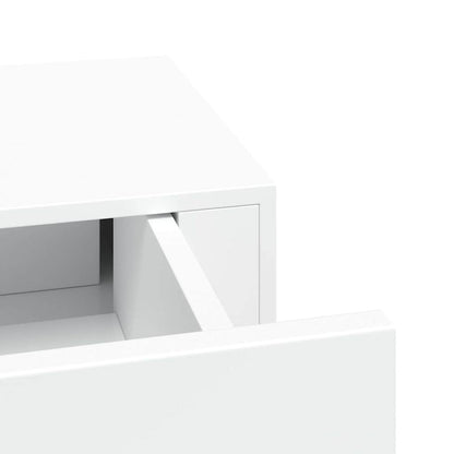 Wall-mounted Drawer Shelves 2 pcs White 60x23.5x10cm MDF