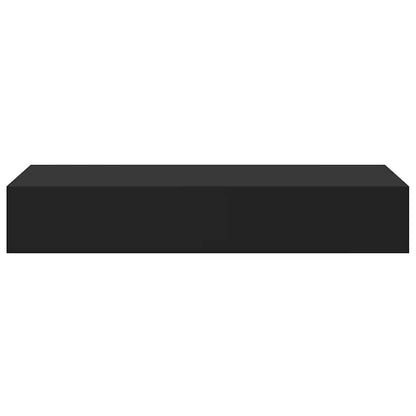 Drawer Shelf | Black | MDF, Metal | Compact | Wall-Mounted Drawer Shelf