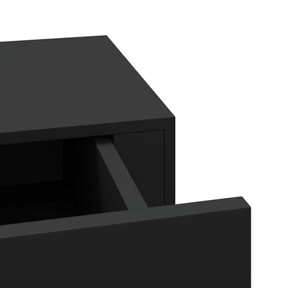 Drawer Shelf | Black | MDF, Metal | Compact | Wall-Mounted Drawer Shelf