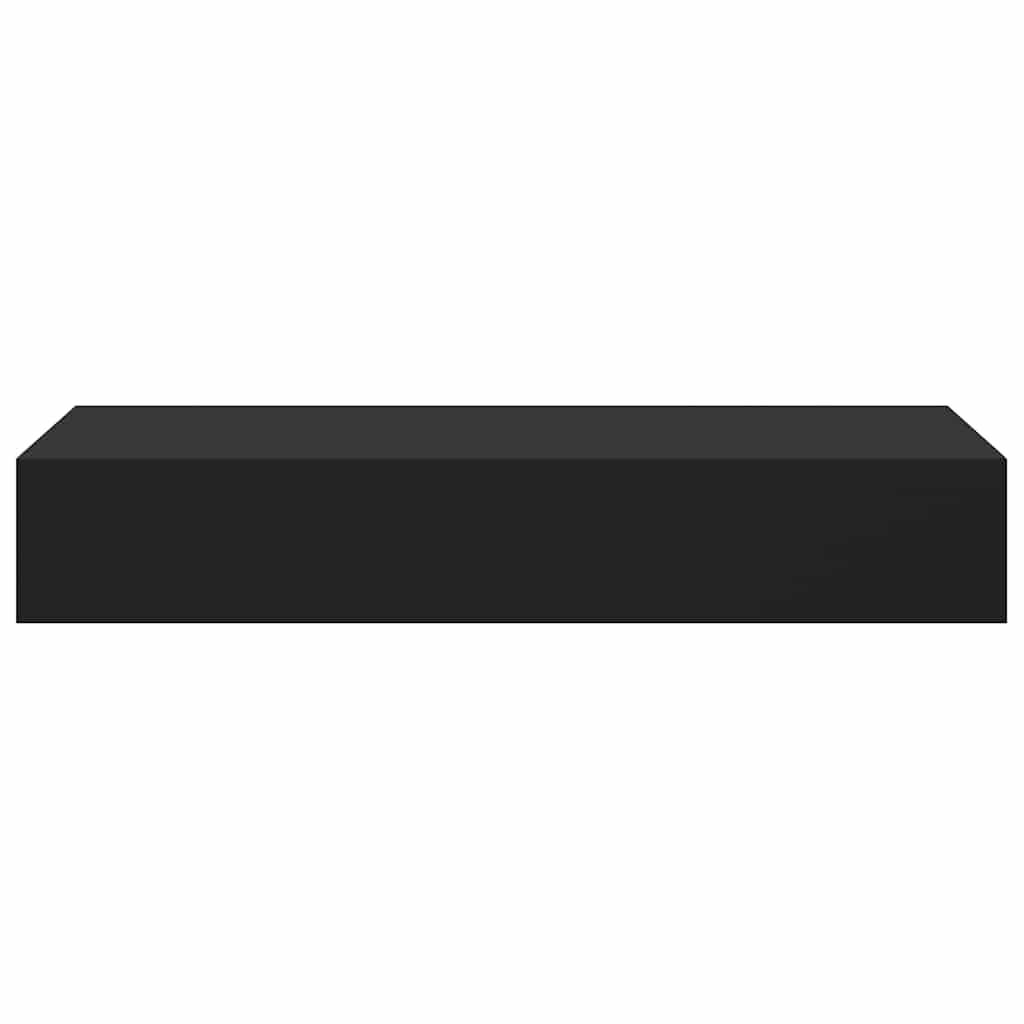 Wall-mounted Drawer Shelves 2 pcs Black 60x23.5x10cm MDF