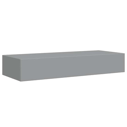 Wall-mounted Drawer Shelves 2 pcs Grey 60x23.5x10cm MDF